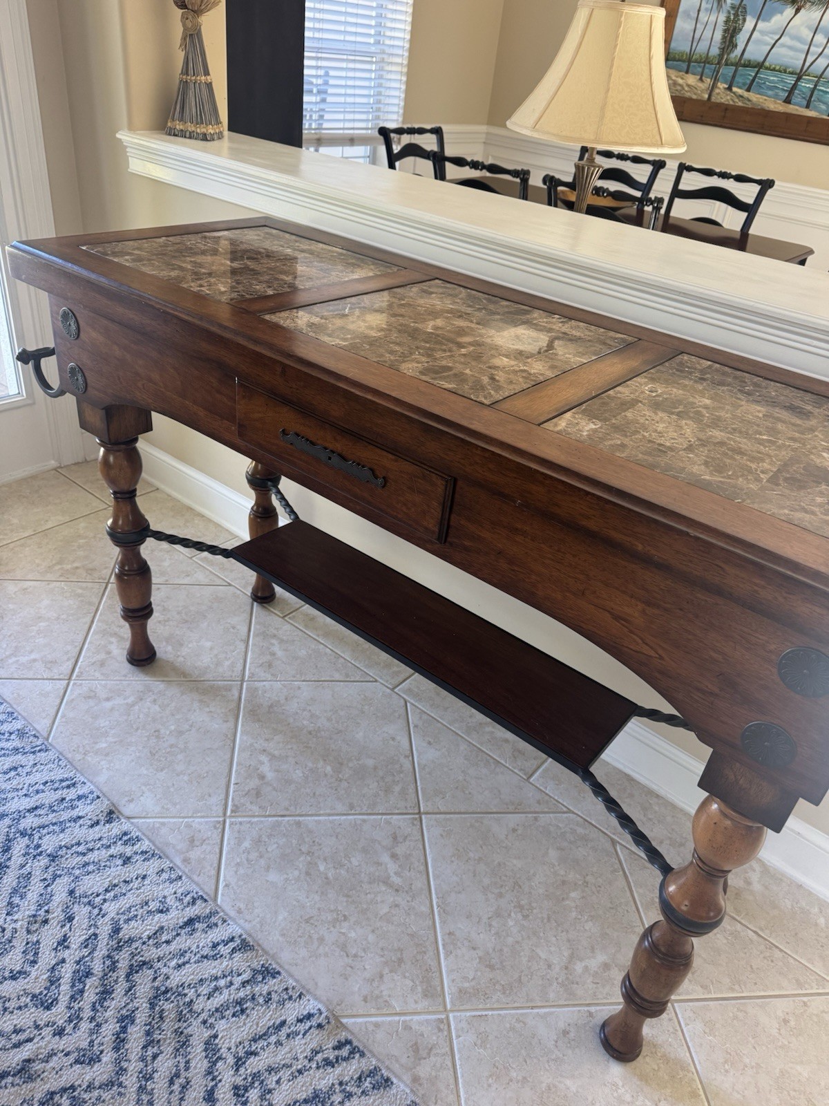 Console Table Coffee Table Narrow Couch Side Entryway Storage, or Kitchen Island