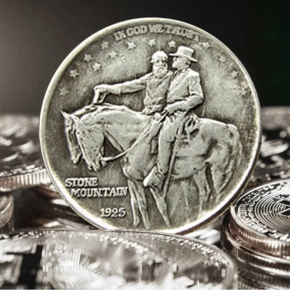2pack 1925 STONE MOUNTAIN Silver Commemorative Coin Liberty Half Dollar