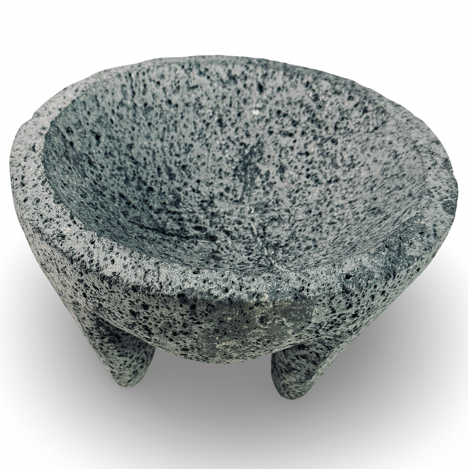 Authentic Volcanic Stone Molcajete 8” Heavy 7 lb Mexican Mortar Bowl