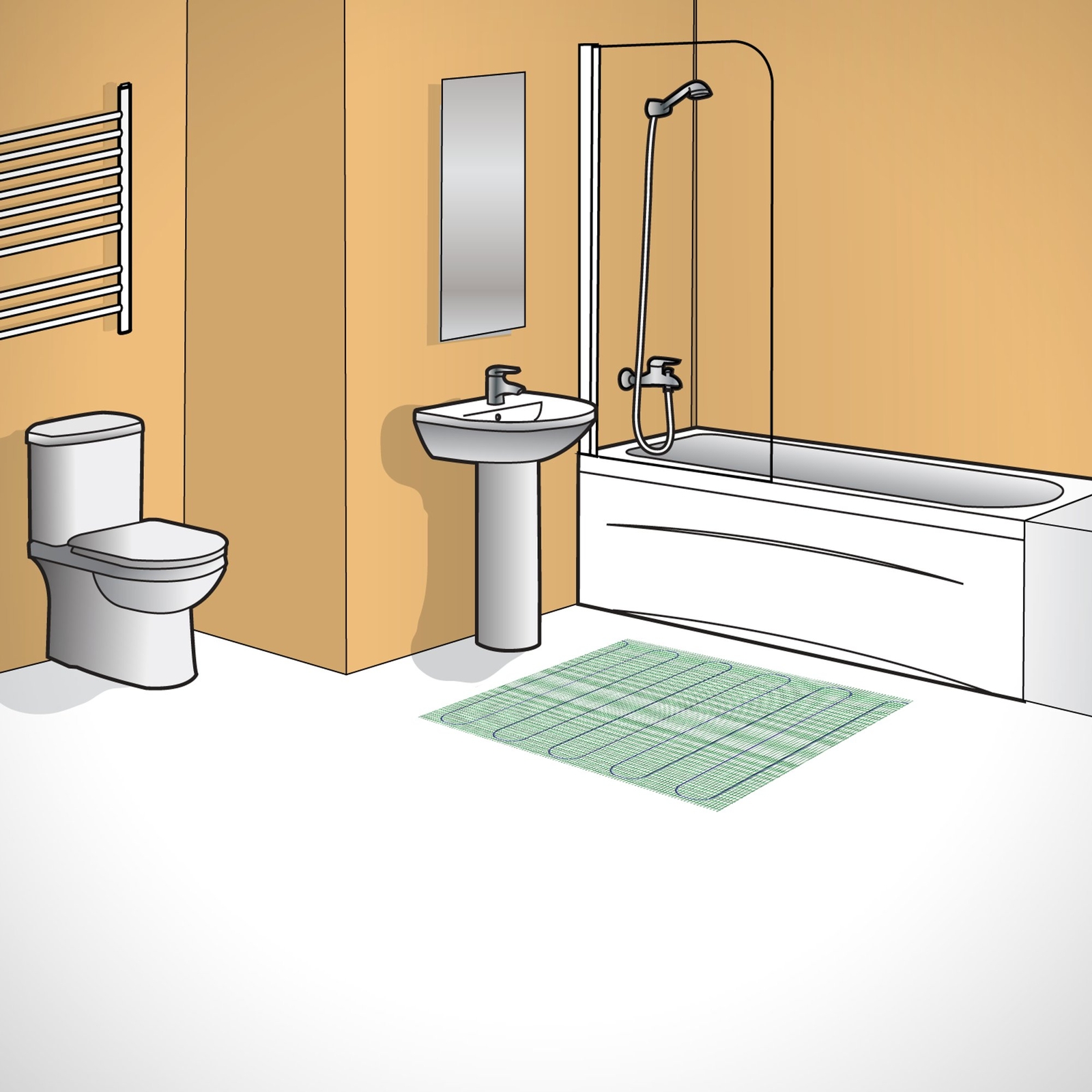 TempZone Easy Mat 120V 2' W x 20' L, 48 Sq. Ft. Refurbished TRT120-2.0x24