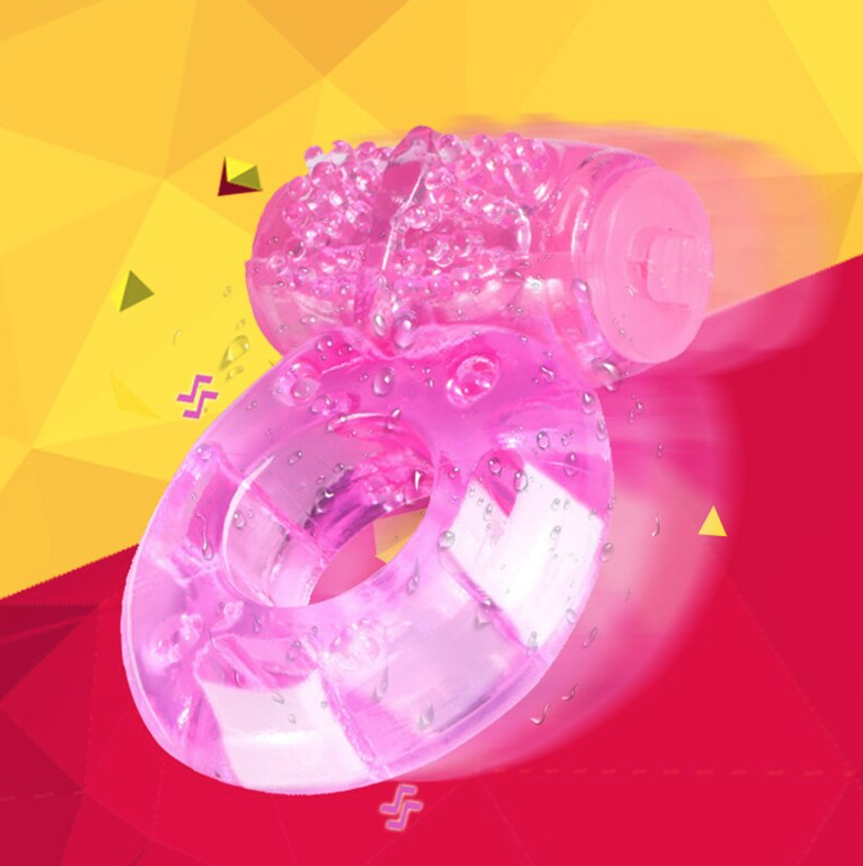 Male Vibrating Cock Ring Waterproof Penis Vibrator Couple Sex-Toy Clit Orgasm