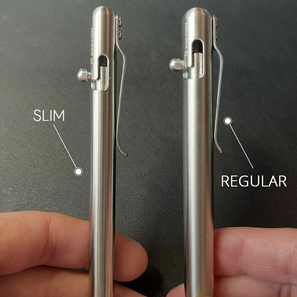 BASTION® Bolt Action Pen - SLIM ALUMINUM BLACK With GiftBox | PREMIUM QUALITY