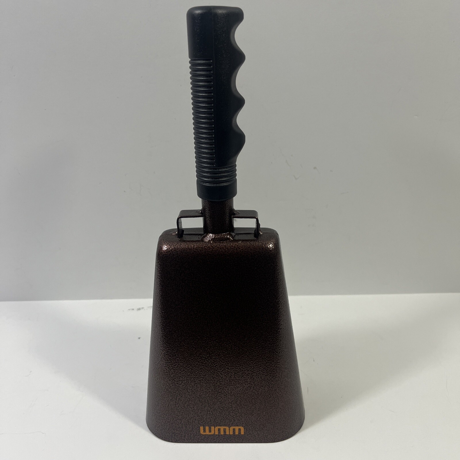 WMM Copper Hand Held Cow Bell Cheering Instrument Sports Music Events 11” New