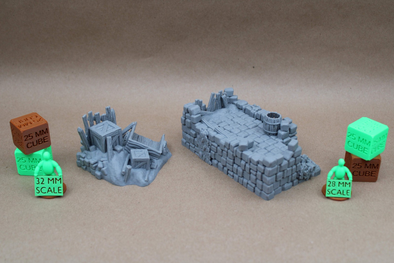 Tabletop Terrain 17 Plus Piece Ruin Scatter Table Set 28mm skirmish rpg wargame