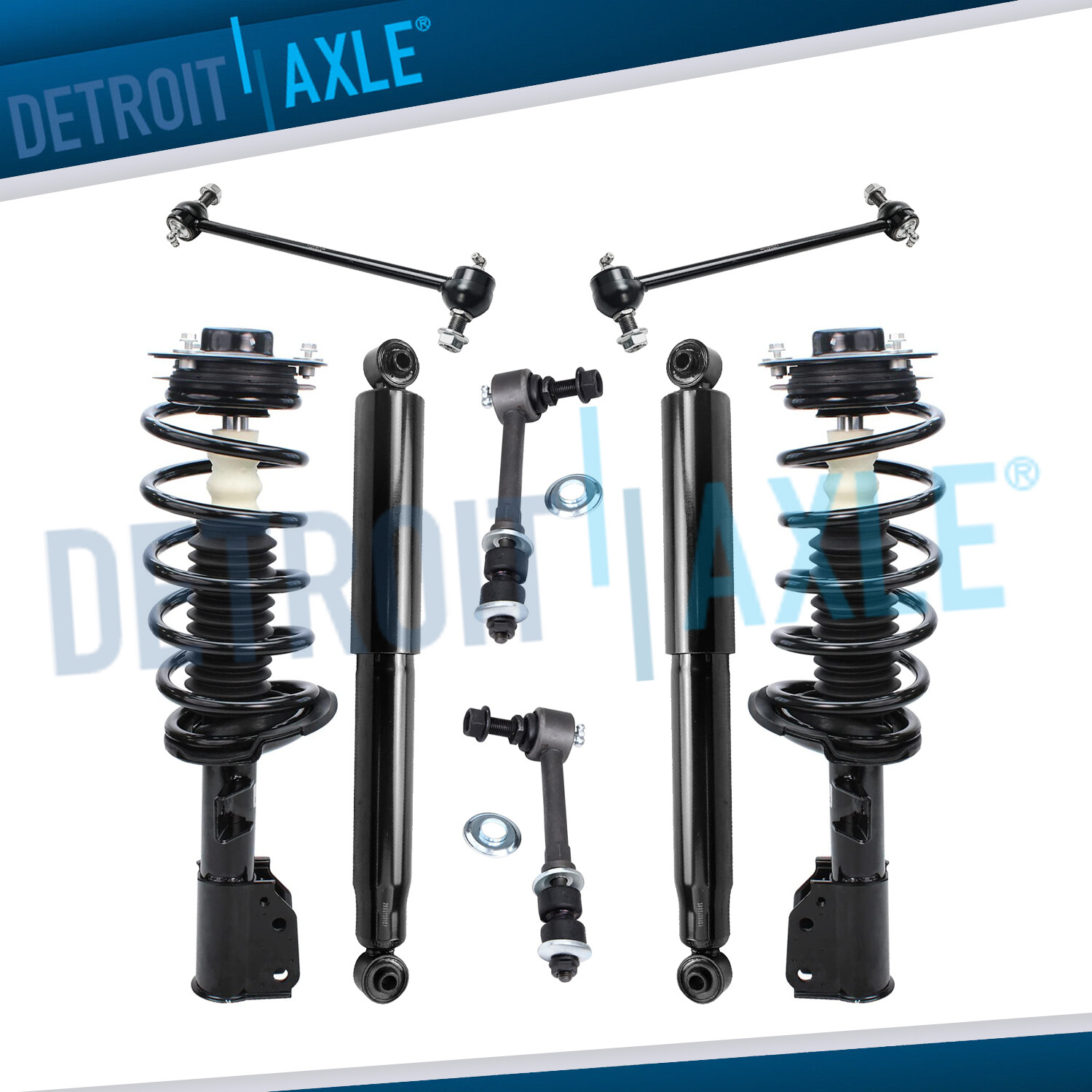 Front Struts Rear Shocks Sway Bars for Chevy Equinox GMC Terrain Pontiac Torrent