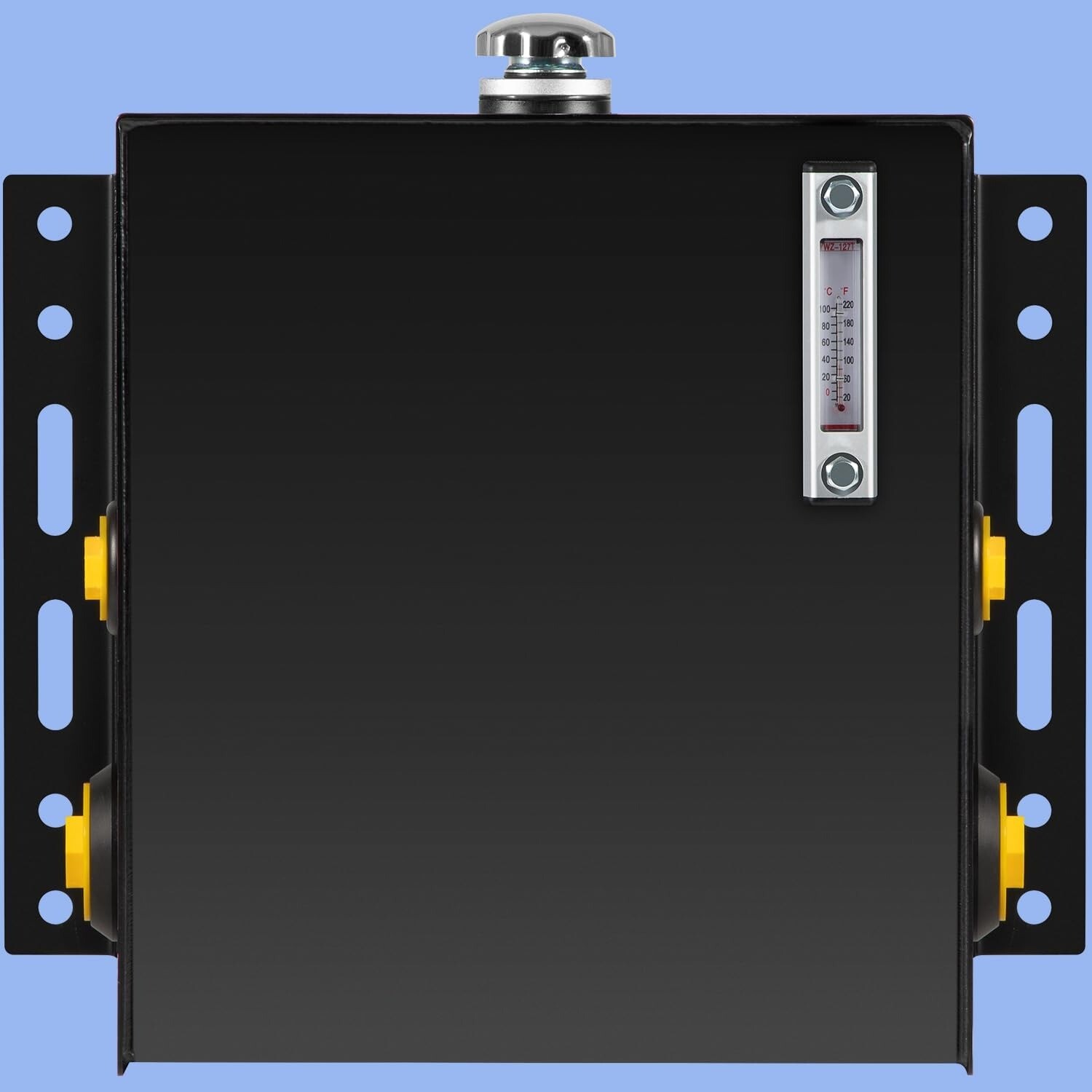 15-Gallon 14 Gauge Steel Hydraulic Fluid Reservoir Tank with Fill Cap Temp Gauge