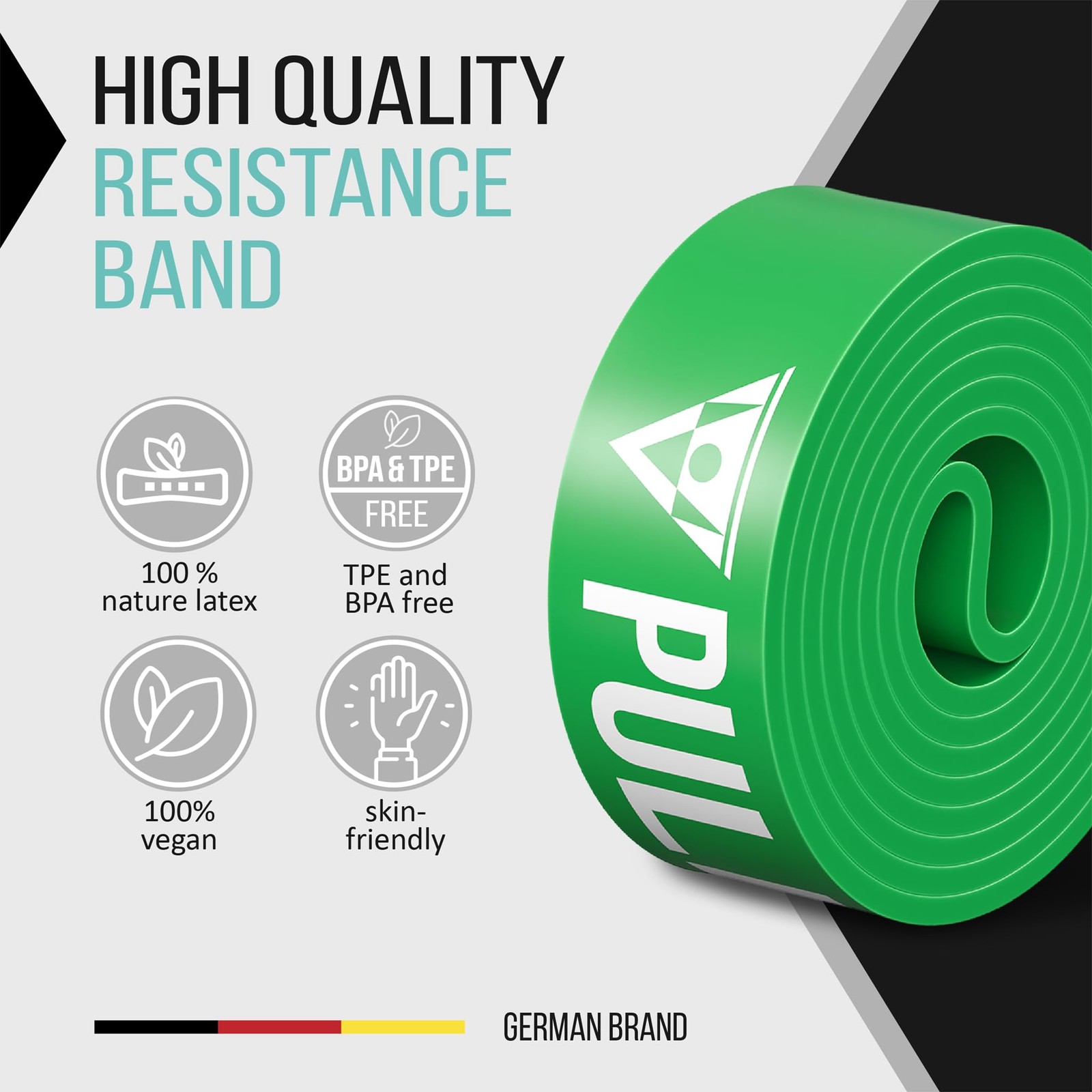 Fitness Bands, Resistance Bands with Bag and Free Exercise Instructions (Engl...