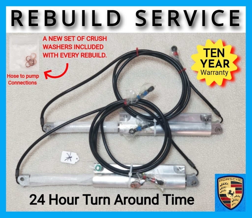 PORSCHE 911 996 997 Convertible Top Cylinder Hydraulic Cylinder REBUILD 10 YEARS