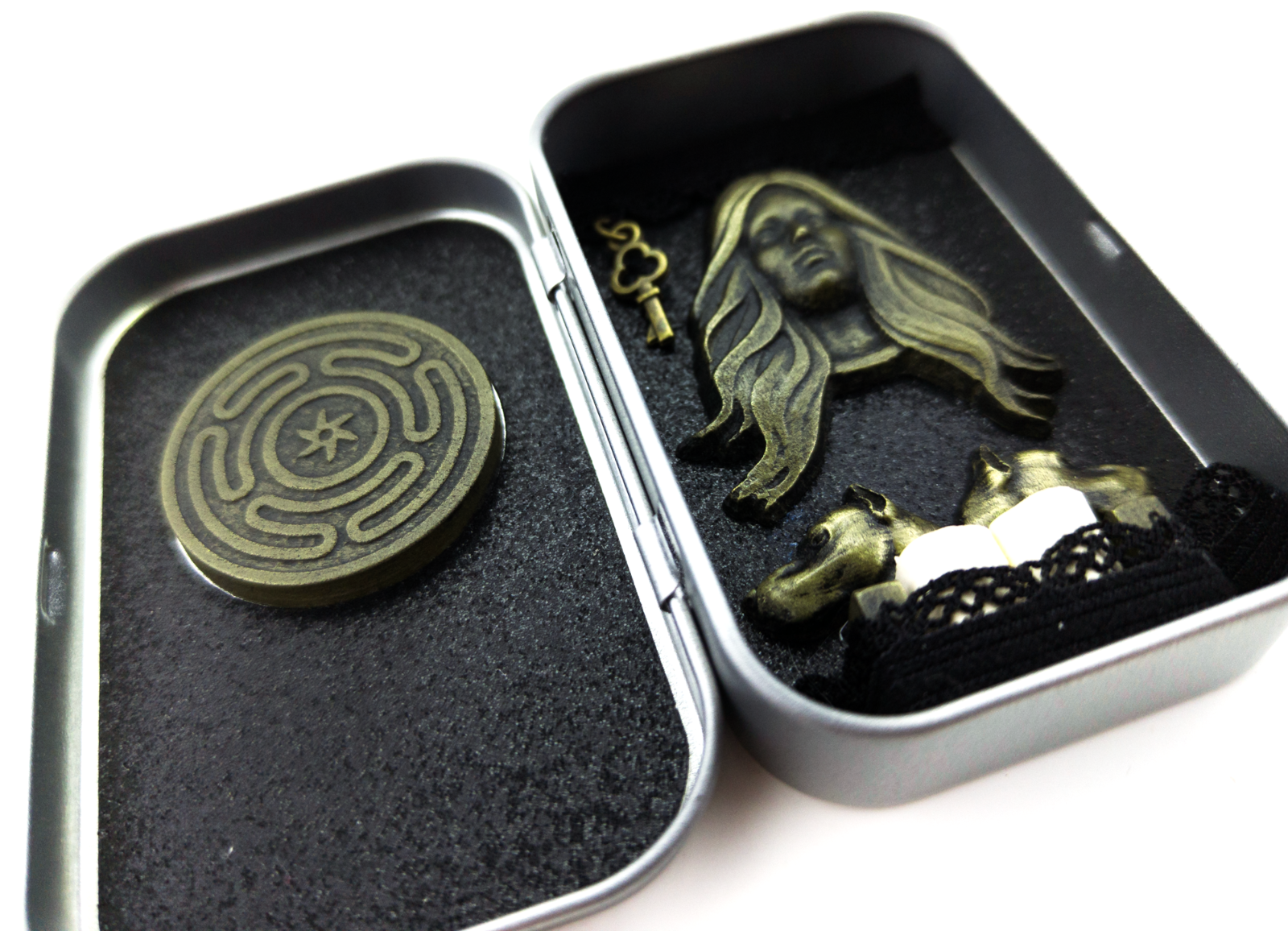 Pocket Shrine for the Goddess Hecate, Miniature Altar, Offering Box