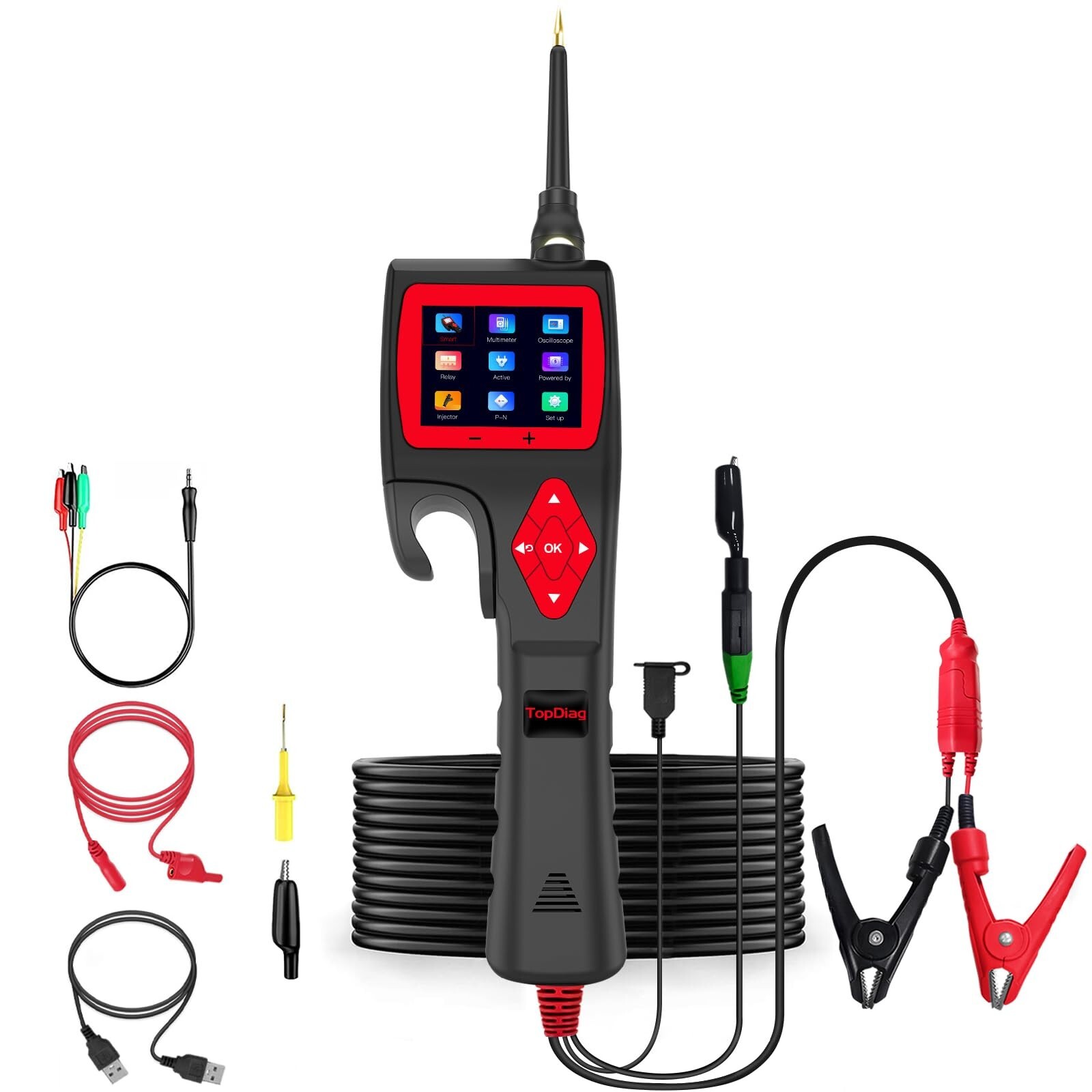 P200 Circuit Tester Power Circuit Probe Kit Injector Tester Car Diagnostic Tool