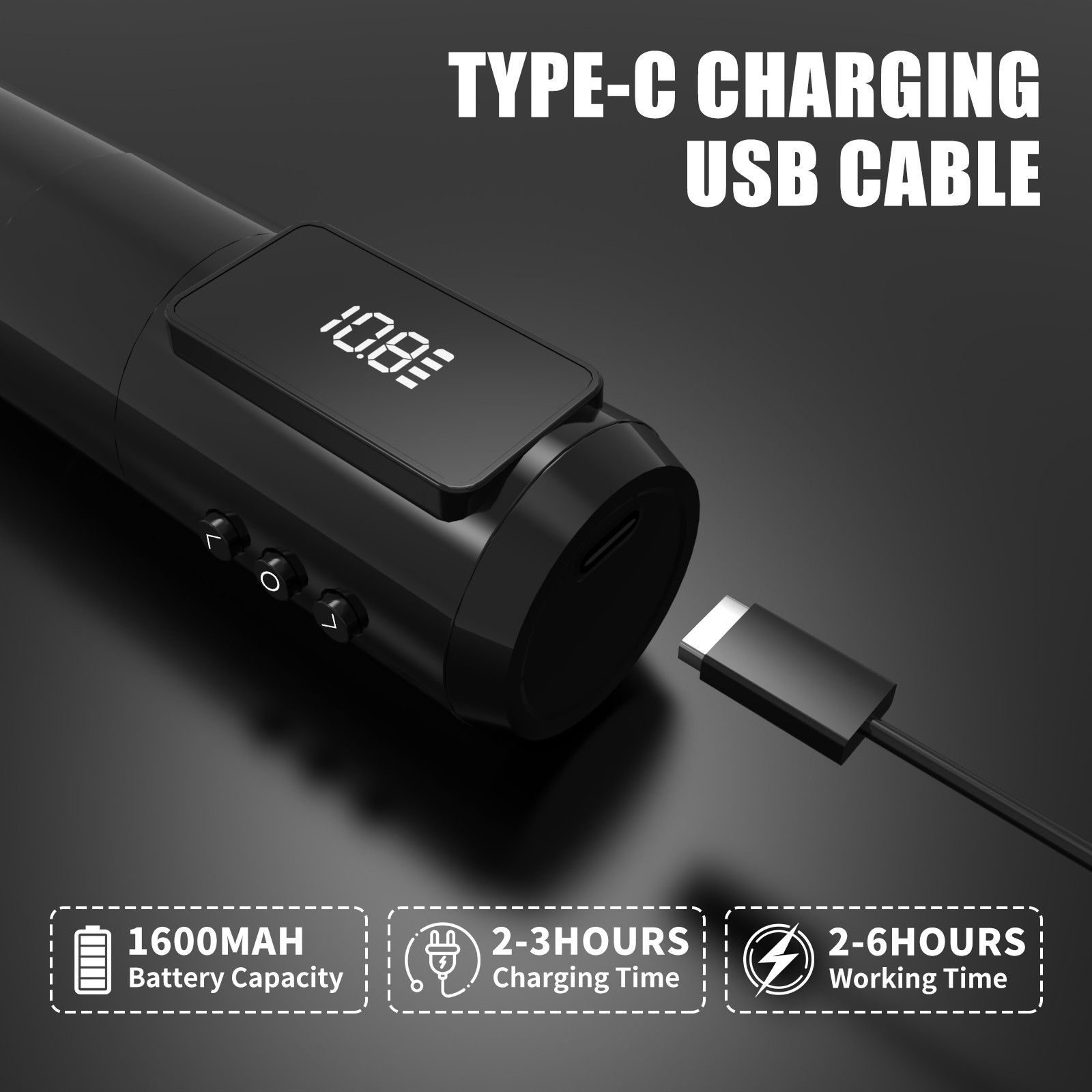 YILONG Tattoo Machine Wireless Tattoo Kit Tattoo Pen with Ink Needle Paper Gel