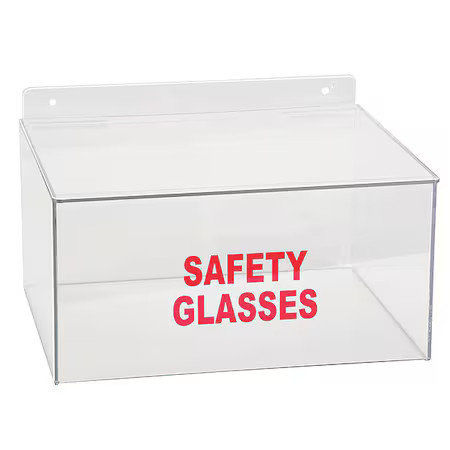 Safety Glasses Dispenser, Tray, 20 Pairs, Petg, 7 In H X 11 7/16 In W X 9 1/2