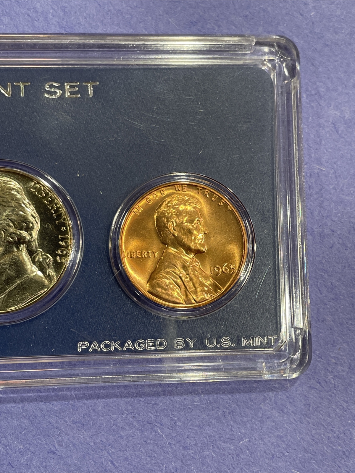 1965 US Special Mint Set Coins In Genuine Government SMS Holder