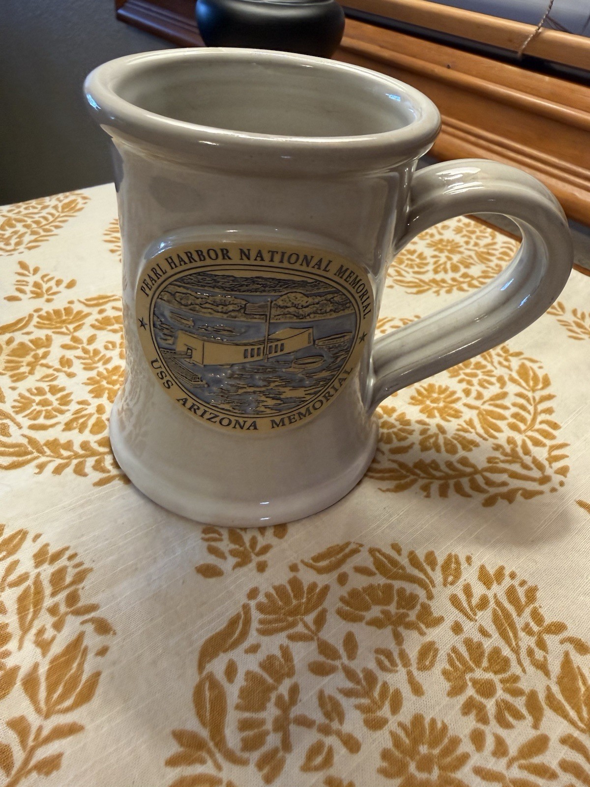 Deneen Pottery USS Arizona memorial 10 Oz coffee mug