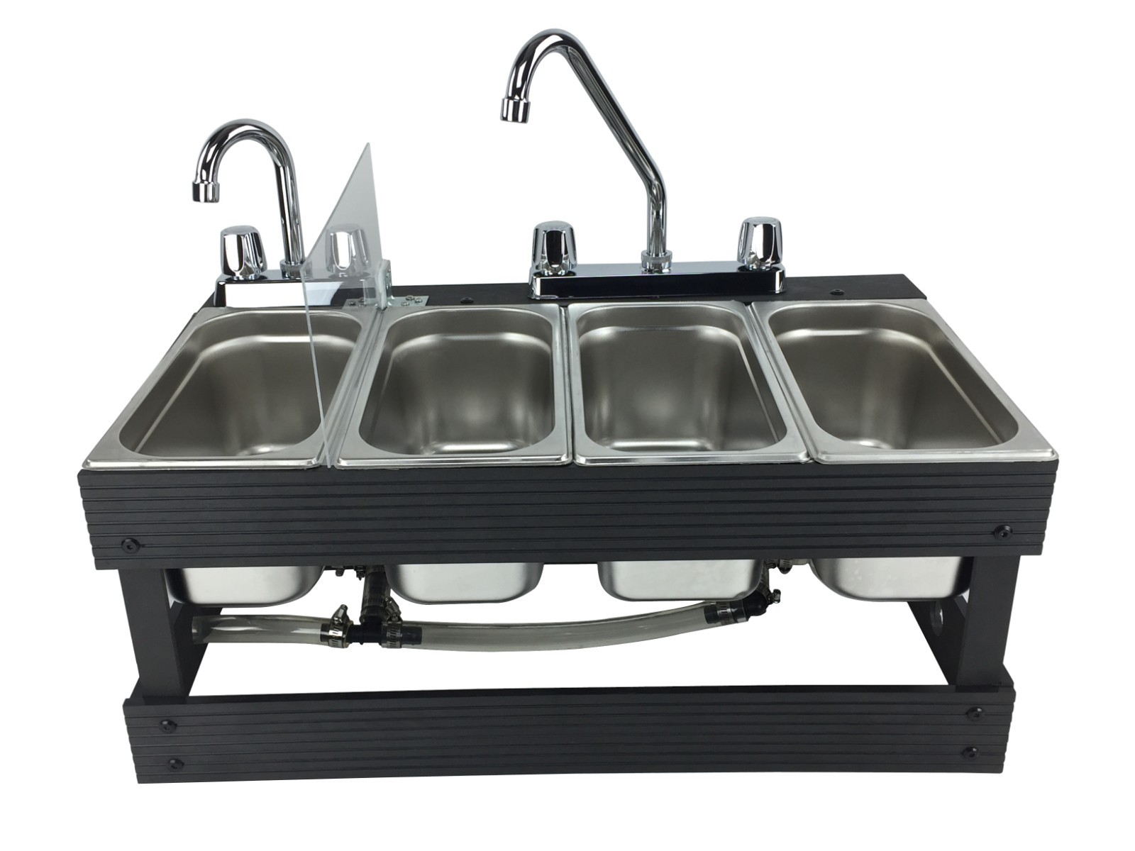 Portable Sink Mobile Concession, 4 Compartment sink, Table Top Sink