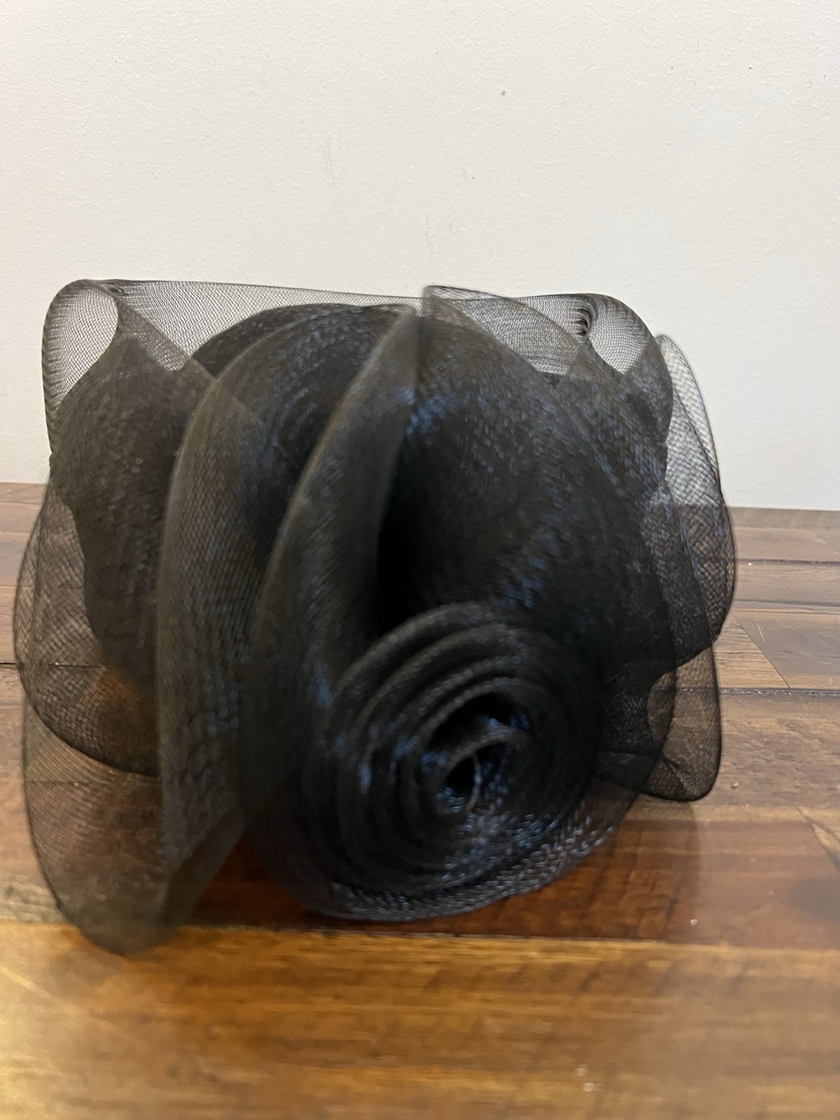 Vintage Black Wool Fascinator Hat – Retro Cocktail / Derby / 90s Y2K Style