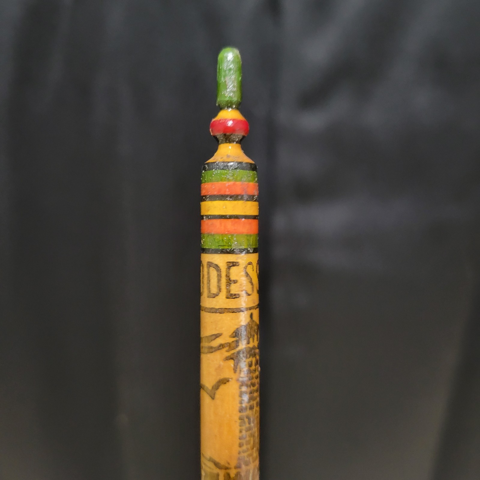 Vintage USSR Odessa Ukraine Souvenir Carved Wooden Ballpoint Pens Lot of 2...