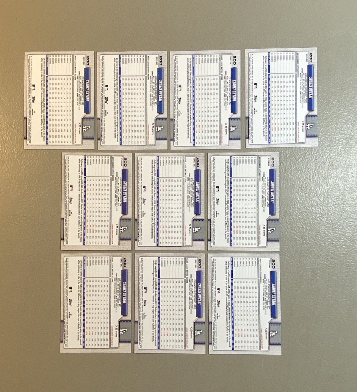 Shohei Ohtani 2026 Topps Series 1 Lot of (31) Cards - Foil Insert Base Dodgers