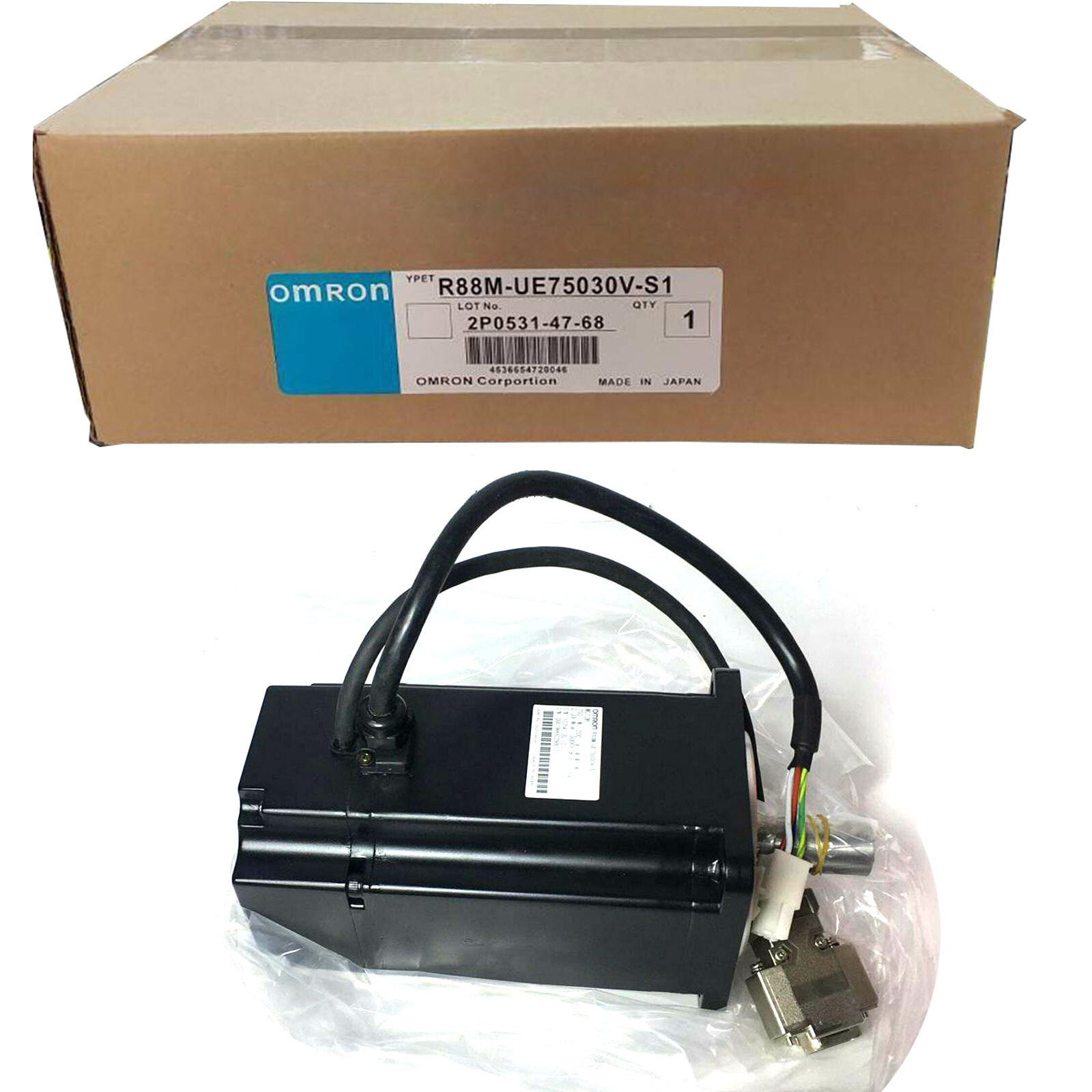 1PCS NEW OMRON servo motor R88M-UE75030V-S1 750W 200V 4.4A 3000r/min