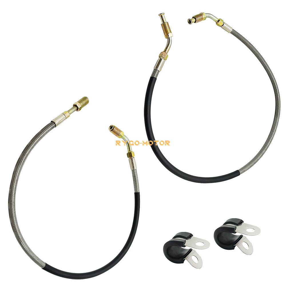 Front Brake Lines Left & Right w/Fitting for Polaris Sportsman 400 4X4 1993-1997