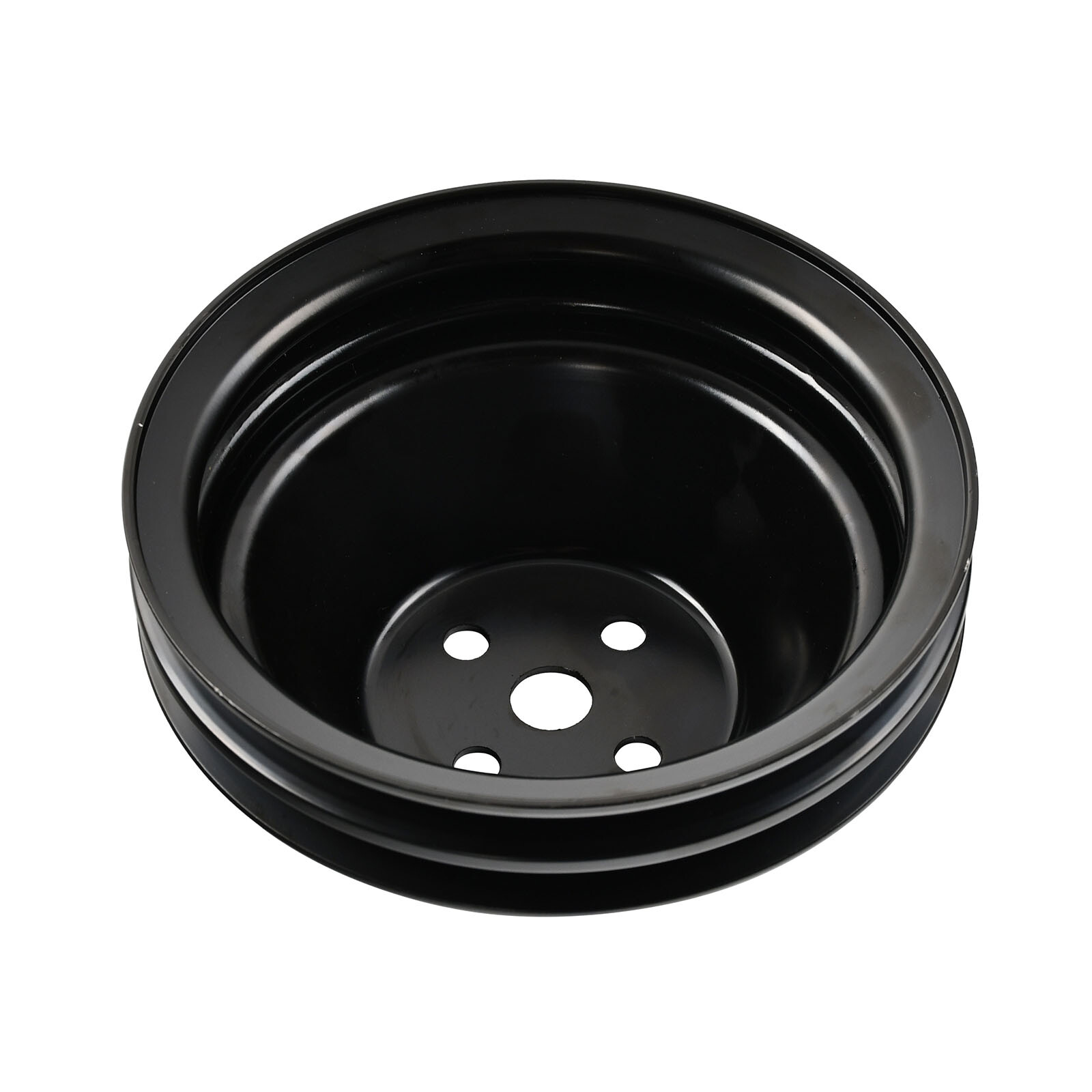 For SBC Chevy 283 350 400 SWP Short Water Pump Pulley & Crankshaft Kit 2 Groove