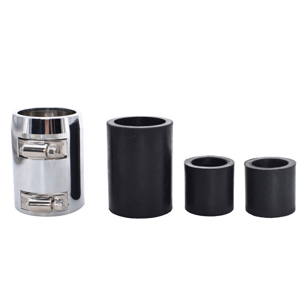 Universal 48" Stainless Steel Radiator Flexible Coolant Water Hose W/ Caps Kit