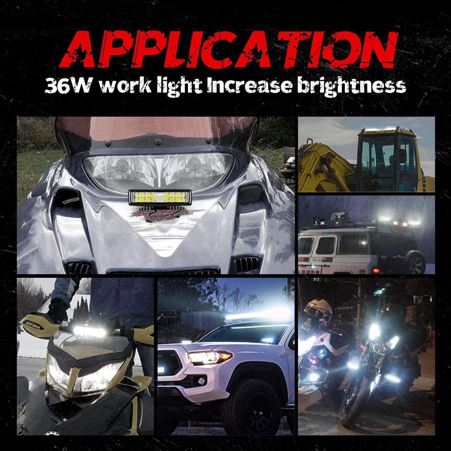 10000Lm Super Bright 6inch Spreader Deck Led Marine Lights (Set of 2) Boat Light