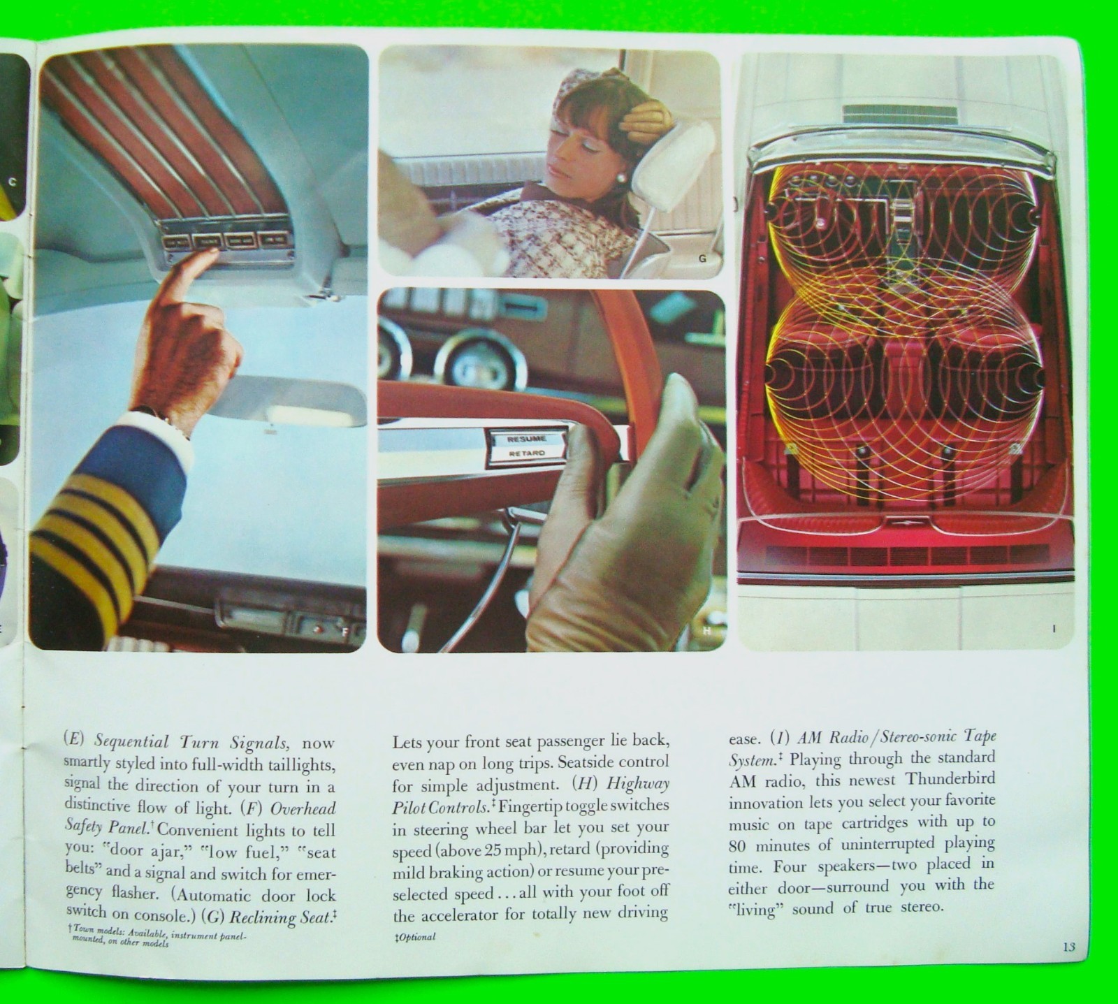 1966 FORD THUNDERBIRD HUGE PRESTIGE 16-p COLOR CATALOG Brochure CONVERTIBLE vg++