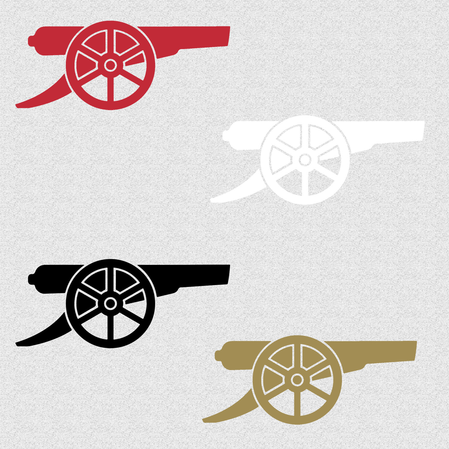 Arsenal Cannon Logo Decal Sticker