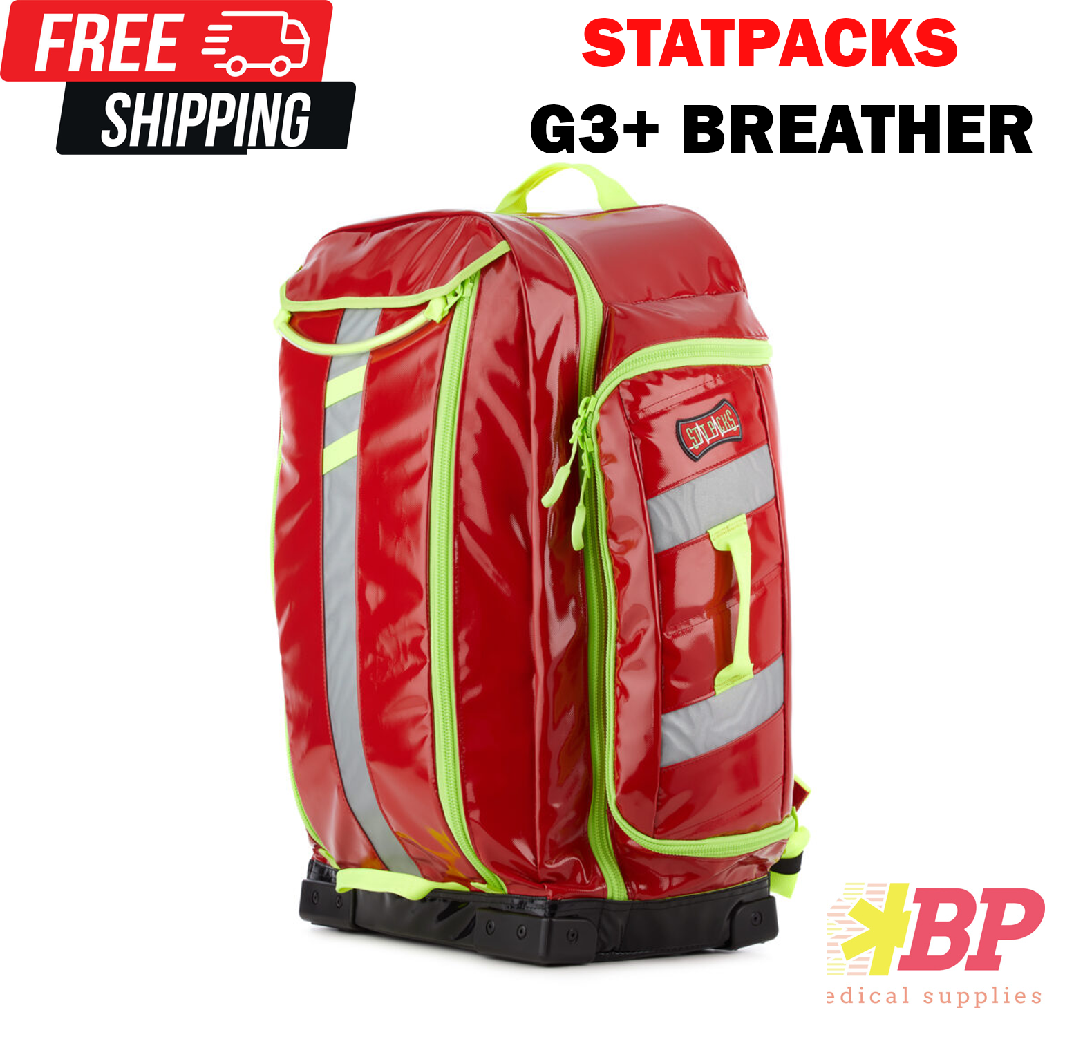 STAT PACKS G3+ BREATHER G35008RE O2 Backpack - Red