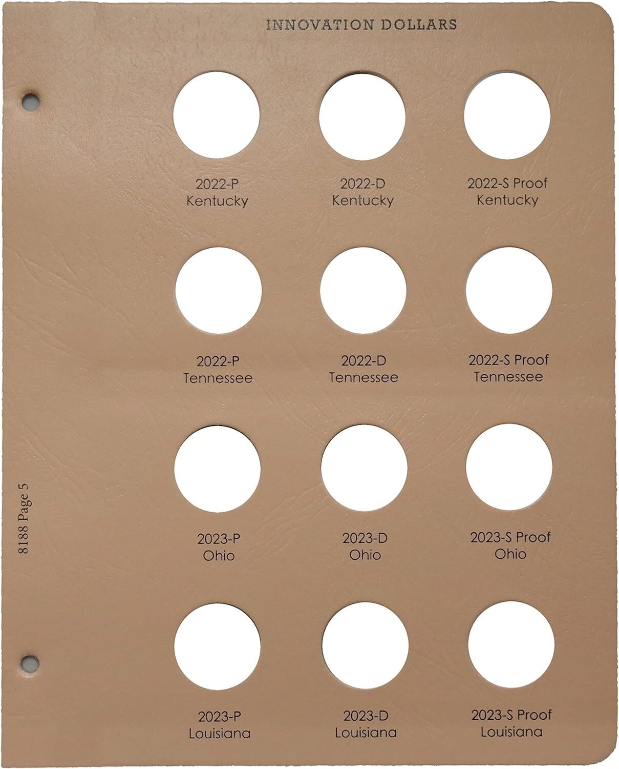 New Dansco Album For Innovation Dollar Coins w Proofs 2018-2024 8188 Archival