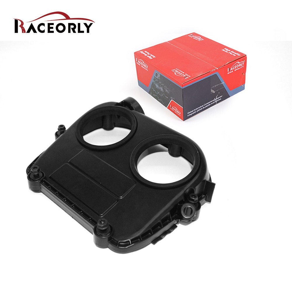 RACEORLY Aluminum Engine Upper Timing Cover For VW Golf GTI Audi 1.8 2.0 CJE CNC