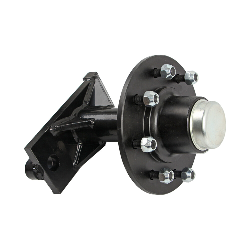 Pair Upgraded 8 x 6.5 Lug Superior Shipping Container Wheels Bolt-on Spindle Kit