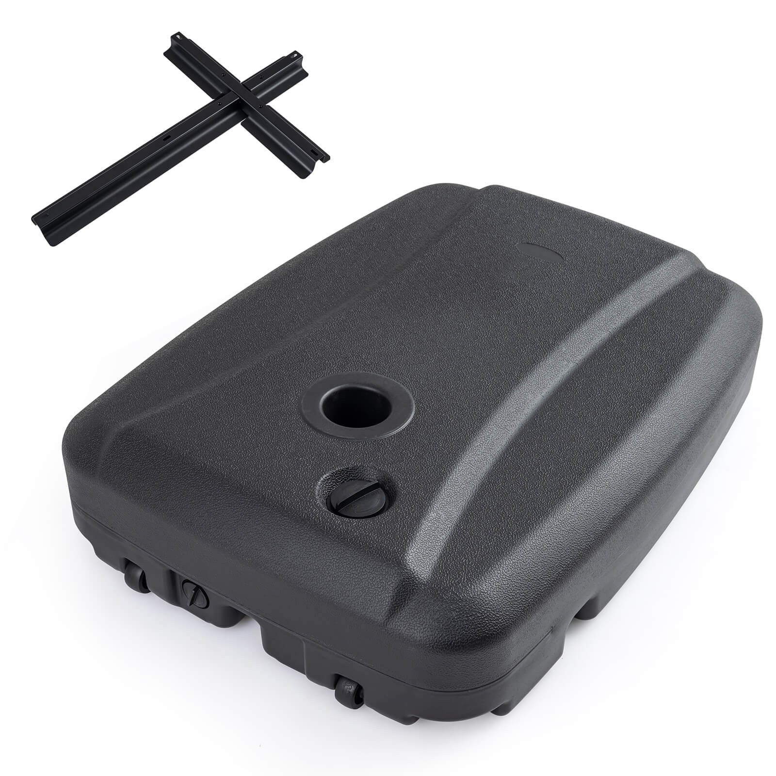 220 LBS Cantilever Umbrella Base, Water & Sand Filled Umbrella Weighted Stand