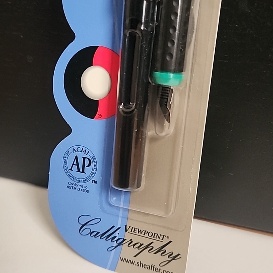 Sheaffer Viewpoint Calligraphy Fountain Pen Blue Black NIB New 73402 Free Ship!
