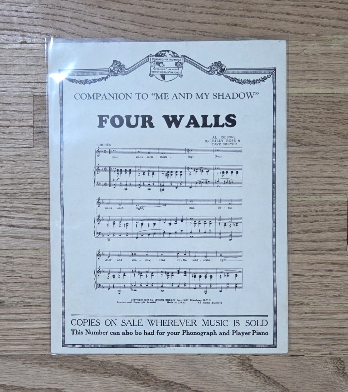 (6) Vintage Irving Berlin Music Sheets Lot