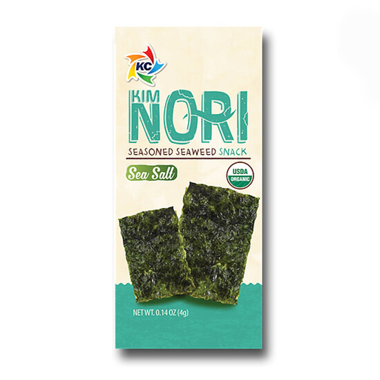 Organic Kimnori Seasoned Roasted Seaweed Snacks - 24 Pack Kim Nori Sea-Salt