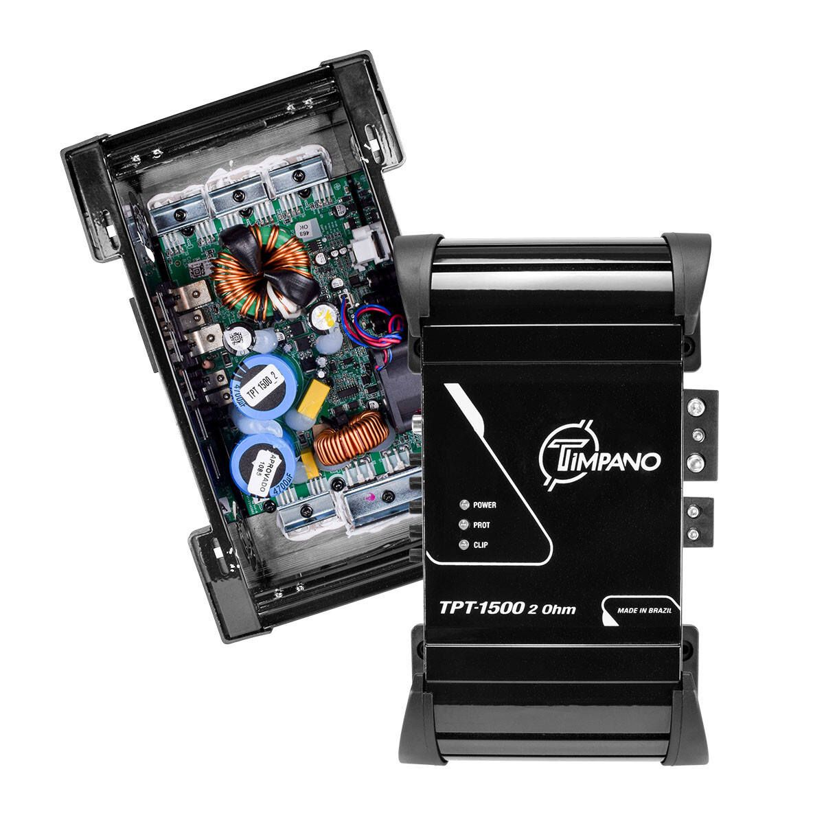 1x Timpano TPT-1500 2 Ohms Brazilian Amplifier 1600W RMS Car Audio Digital Amp