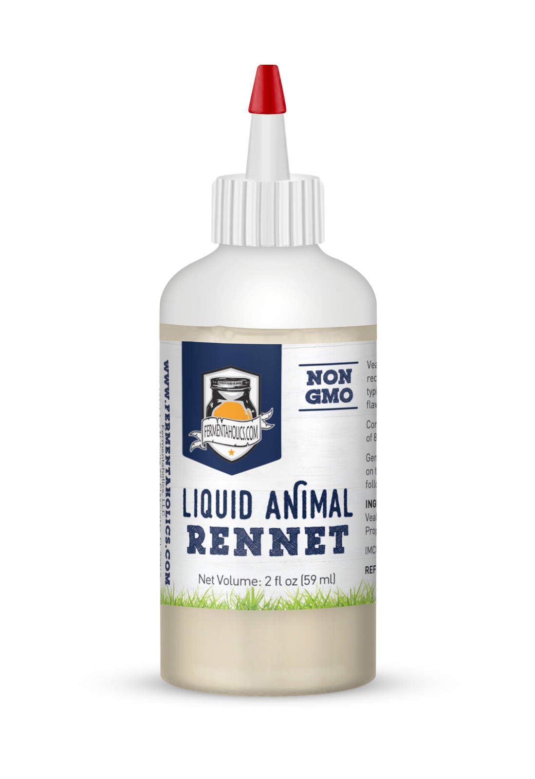 Fermentaholics Liquid Animal Rennet for Cheese Making Milk Coagulant - 2 oz