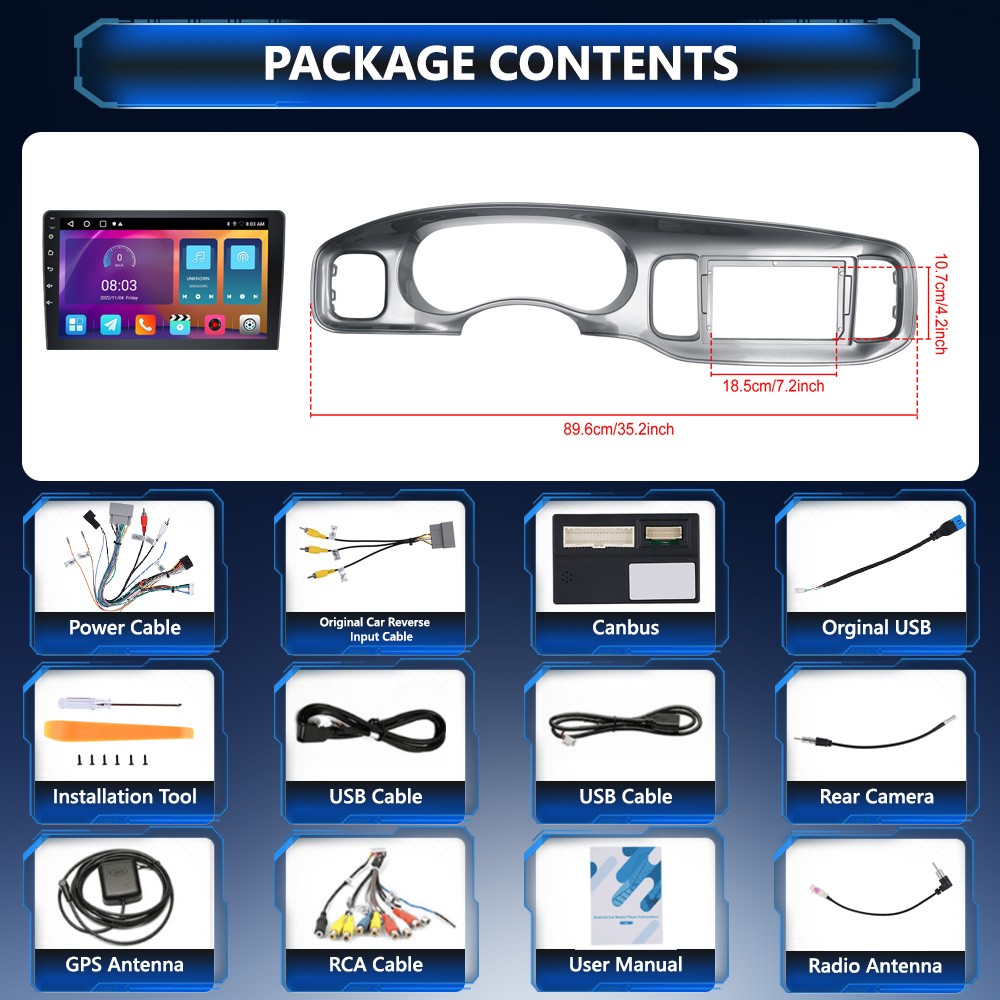 2+64GB Android 15 Car Stereo Radio GPS Navi Carplay For Dodge Charger 2011-2014