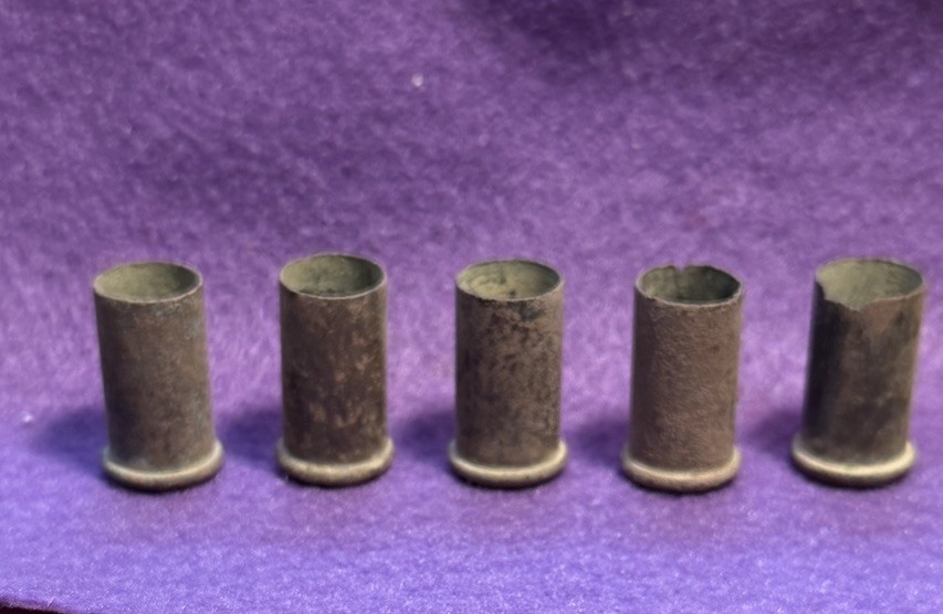 Civil War .44 Caliber Henry Rifle Bullet Casing Lot of 5 - Richmond, Va