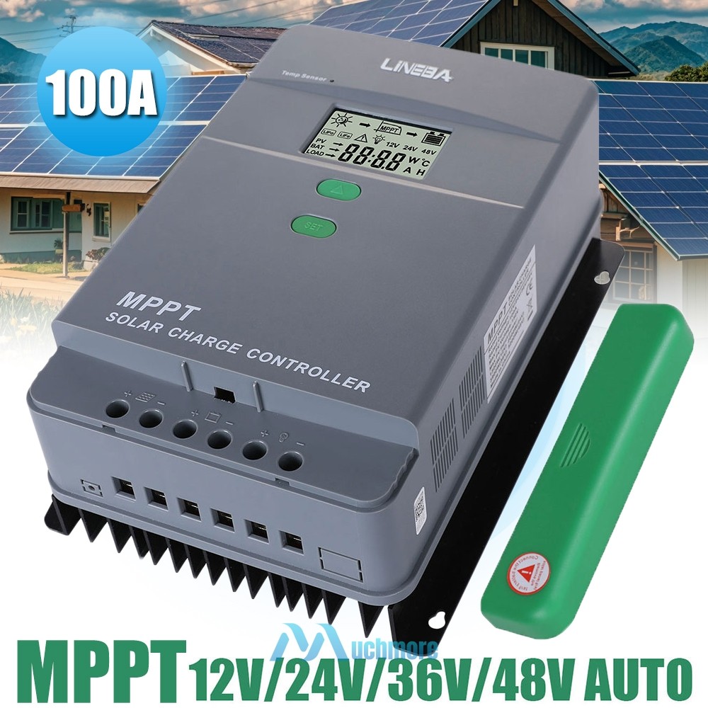 5200W 100A MPPT Solar Charge Controller 12V/24V/36V/48V Battery PV Regulator LCD
