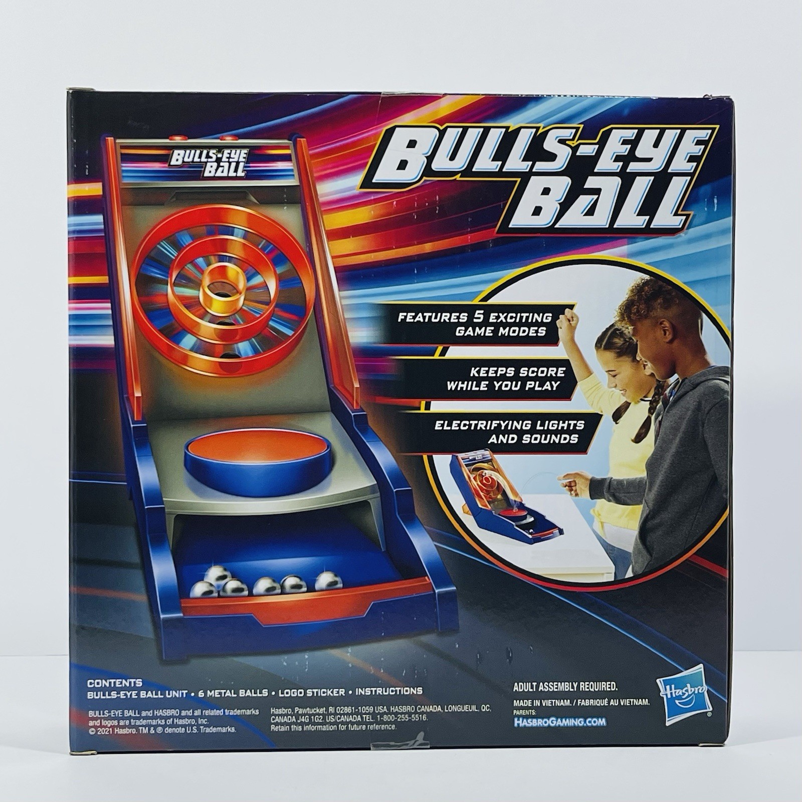 Hasbro Gaming Bulls-Eye Ball Tabletop Arcade Game New In Box- Family Game Night