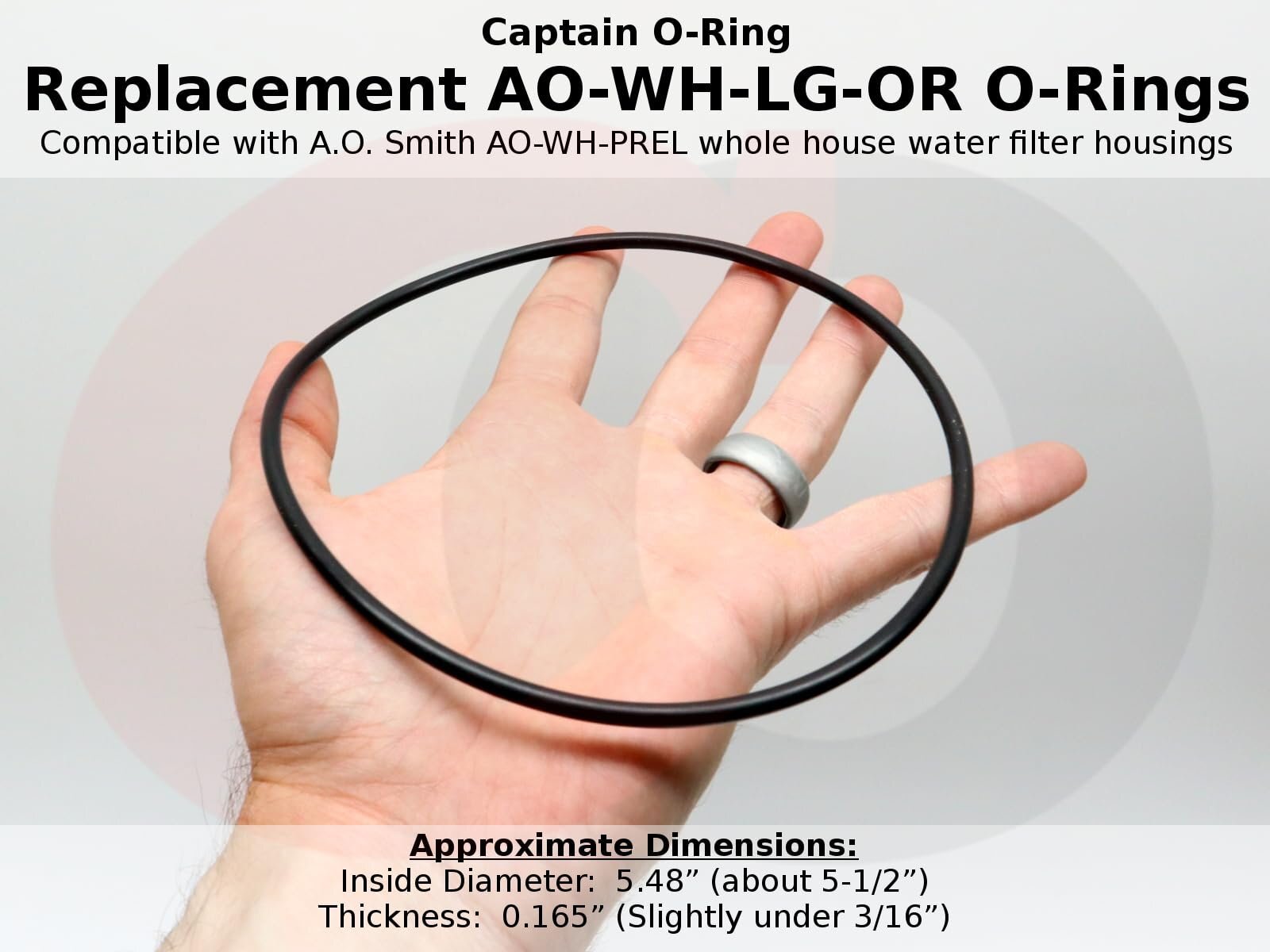 AO-WH-LG-OR O-Rings for AO Smith AO-WH-PREL Whole House Water Filter (3 Pack)