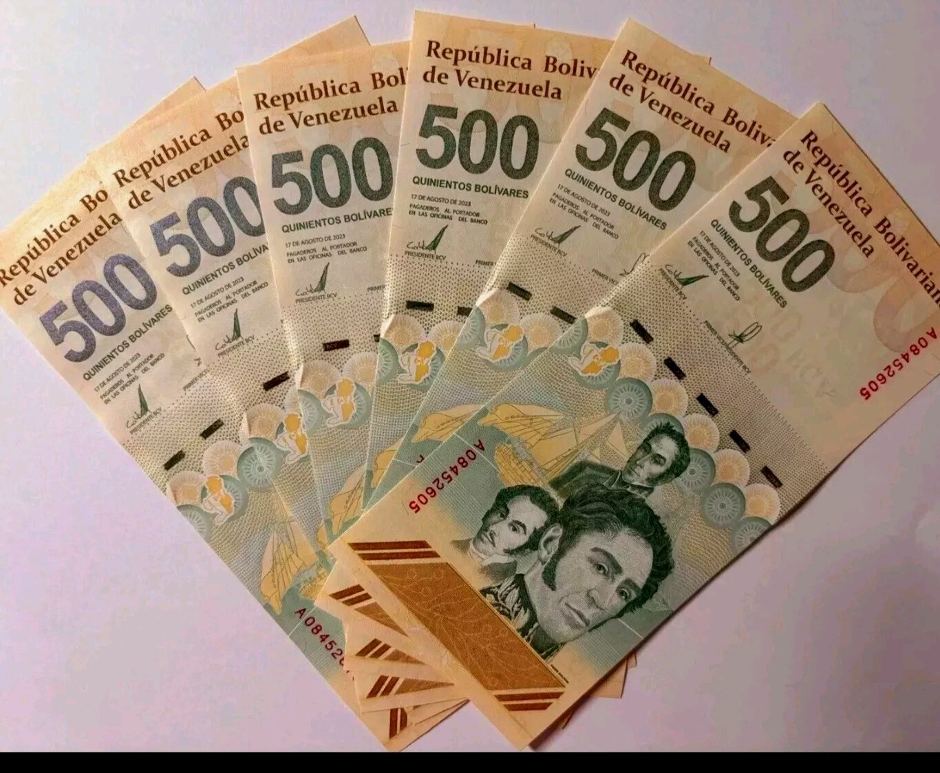Venezuela 500 Digitales qty 5 2023 UNC 500 Million bolivar Soberano