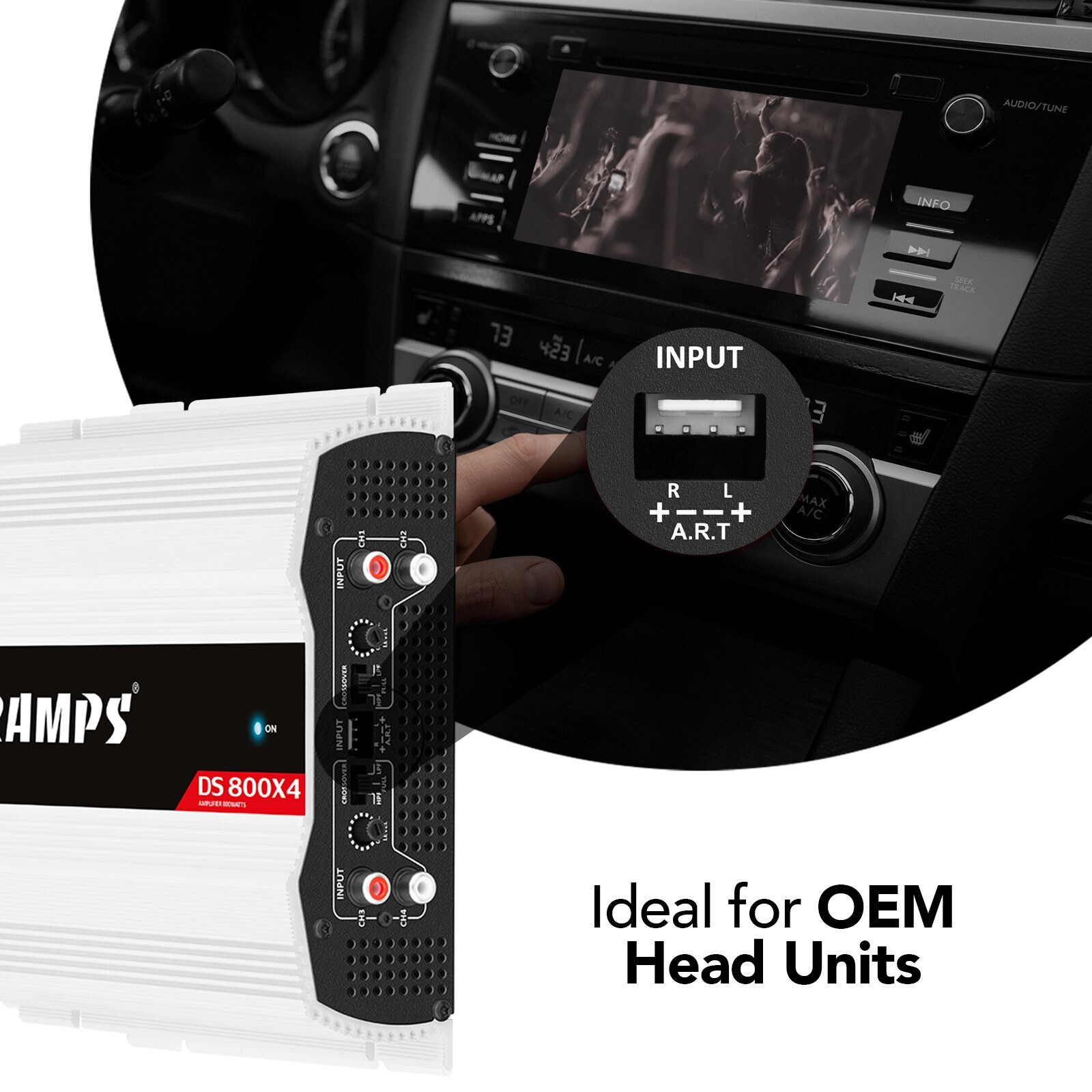 [US SELLER] Taramps DS 800x4 800 watts 2 Ohms Amplifier 4 Channel 800W RMS