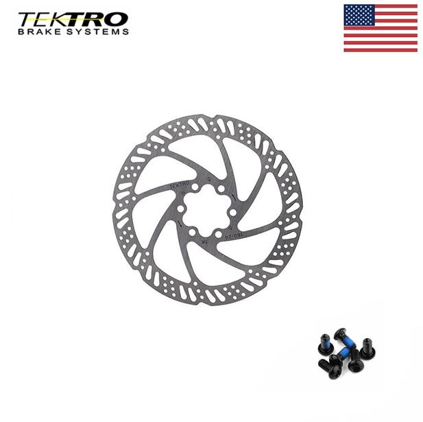 TEKTRO Bike Disc Brake Rotor TR160/180-24 6 Bolt with Bolts Included US Stock