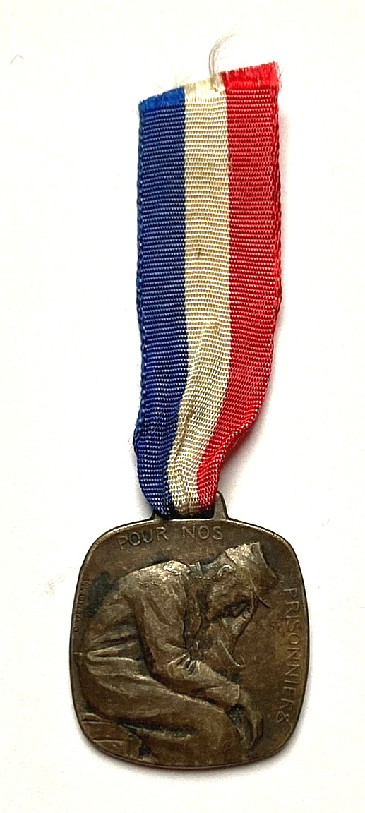 RARE ! WW1 FRENCH PORS NOS PRISONNIERS 1916 (FOR OUR PRISONERS 1916) MEDAL