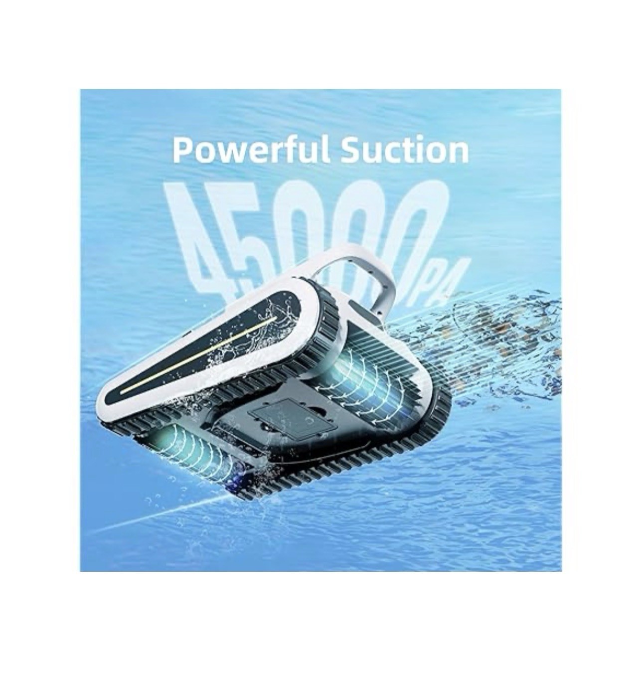 AquaFond Cordless Robotic Pool Vacuum for Above & Inground Pools Wall-Climbing