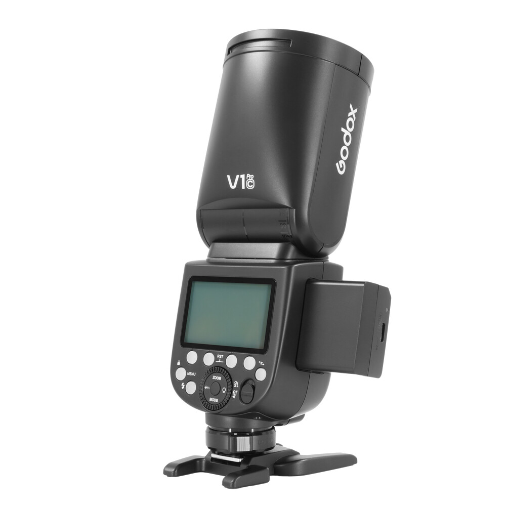 US Godox V1 Pro C V1Pro-C 2.4 TTL HSS Round Head Flash Speedlite Fr Canon Camera